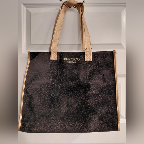 Jimmy Choo Handbags - Jimmy Choo Parfums Black and Gold Tote Bag